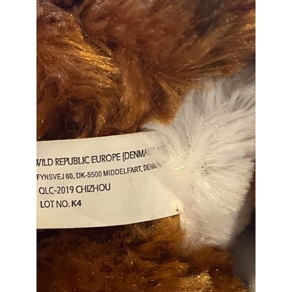 Wild Republic Lying Brown Bobcat Plush Stuffed Animal Toy - Picture 5 of 6